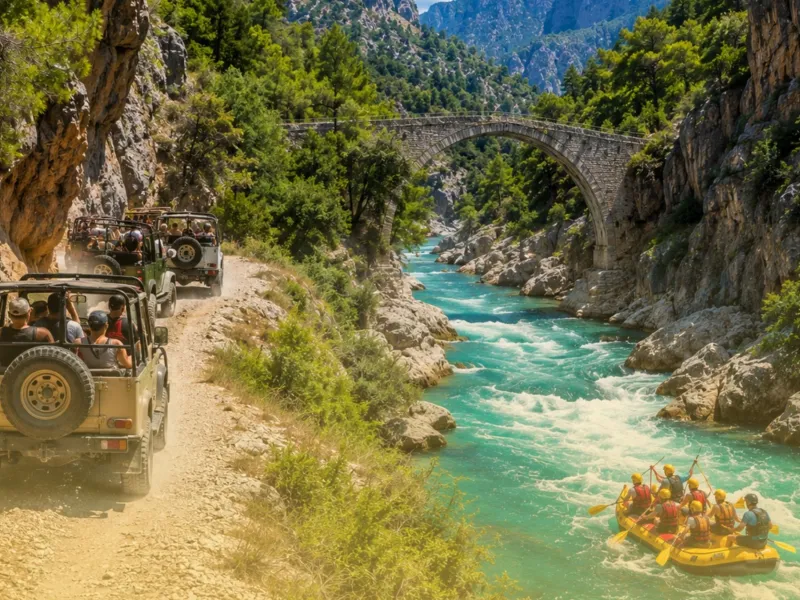 6 in 1 Buggy , Rafting , Zipline , Canyon and Safari from Side 1